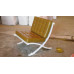 Khaki Barcelona Chair in Italian Leather in Standard grade Khaki Barcelona Chair in Italian Leather in Standard grade