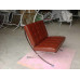 Sorrel Barcelona Chair in Italian Leather in Standard grade Sorrel Barcelona Chair in Italian Leather in Standard grade