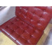 Sorrel Barcelona Chair in Italian Leather in Standard grade Sorrel Barcelona Chair in Italian Leather in Standard grade
