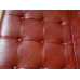 Sorrel Barcelona Chair in Italian Leather in Standard grade Sorrel Barcelona Chair in Italian Leather in Standard grade