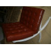 Sorrel Barcelona Chair in Italian Leather in Standard grade Sorrel Barcelona Chair in Italian Leather in Standard grade
