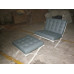 Grey Green Barcelona Chair in Italian Leather in Standard grade