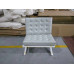 Barcelona Chair In Silver Colorin Italian Leather in Standard grade Barcelona Chair In Silver Colorin Italian Leather in Standard grade