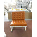 Barcelona Chair In Golden Tanin Italian Leather in Standard grade