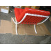 Red Barcelona Chair in Italian Leather in Standard grade