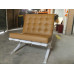 Dark Tan Barcelona Chair in Italian Leather in Standard grade Dark Tan Barcelona Chair in Italian Leather in Standard grade