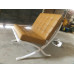 Dark Tan Barcelona Chair in Italian Leather in Standard grade Dark Tan Barcelona Chair in Italian Leather in Standard grade