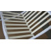 Off White Barcelona Chair in Italian Leather in Standard grade