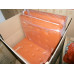 Orange Barcelona Chair in Italian Leather in Standard grade