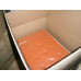 Orange Barcelona Chair in Italian Leather in Standard grade