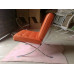 Orange Barcelona Chair in Italian Leather in Standard grade