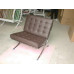 Chocolate Brown Barcelona Chair in Italian Leather in Standard grade