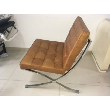 Barcelona Style Chair in Crazy Hose Leather