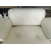 Classic Lounge Chair And Ottoman Of Tall Version In Cream With Tigerwood Classic Lounge Chair And Ottoman Of Tall Version In Cream With Tigerwood