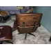 Coffee Brown Aniline Leather Classic Lounge Chair And Ottoman Of Taller Version With Tigerwood Coffee Brown Aniline Leather Classic Lounge Chair And Ottoman Of Taller Version With Tigerwood