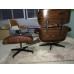 Coffee Brown Aniline Leather Classic Lounge Chair And Ottoman Of Taller Version With Tigerwood Coffee Brown Aniline Leather Classic Lounge Chair And Ottoman Of Taller Version With Tigerwood
