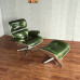 Classic Lounge Chair And Ottoman In Aluminimum Shell Classic Lounge Chair And Ottoman In Aluminimum Shell