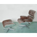 Classic Lounge Chair And Ottoman In Aluminimum Shell Classic Lounge Chair And Ottoman In Aluminimum Shell