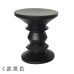 Reproduction Walnut Stool In Black Color