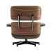 Classic Lounge Chair and Ottoman In Fabric