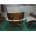 Off White Classic Lounge Chair And Ottoman In Italian Leather And Rosewood Veneer Off White Classic Lounge Chair And Ottoman In Italian Leather And Rosewood Veneer