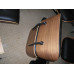 Walnut Classic Lounge Chair And Ottoman In Black Italian Leather Walnut Classic Lounge Chair And Ottoman In Black Italian Leather
