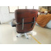 Tigerwood Classic Lounge Chair And Ottoman In Black Italian Leather Tigerwood Classic Lounge Chair And Ottoman In Black Italian Leather