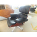 Tigerwood Classic Lounge Chair And Ottoman In Black Italian Leather Tigerwood Classic Lounge Chair And Ottoman In Black Italian Leather