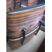 Tigerwood Classic Lounge Chair And Ottoman In Black Italian Leather Tigerwood Classic Lounge Chair And Ottoman In Black Italian Leather