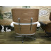 Maple Wood Classic Lounge Chair And Ottoman In White Italian Leather Maple Wood Classic Lounge Chair And Ottoman In White Italian Leather
