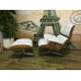 Maple Wood Classic Lounge Chair And Ottoman In White Italian Leather Maple Wood Classic Lounge Chair And Ottoman In White Italian Leather
