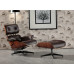 Coffee Color Classic Lounge Chair And Ottoman In Italian Leather And Tigerwood Coffee Color Classic Lounge Chair And Ottoman In Italian Leather And Tigerwood