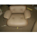 Grey Color Classic Lounge Chair And Ottoman In Italian Leather And Tigerwood Grey Color Classic Lounge Chair And Ottoman In Italian Leather And Tigerwood