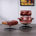 Classic Lounge Chair And Ottoman In Aniline Leather Classic Lounge Chair And Ottoman In Aniline Leather