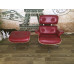Red Aniline Classic Lounge Chair And Ottoman With Walnut Red Aniline Classic Lounge Chair And Ottoman With Walnut