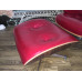 Red Aniline Classic Lounge Chair And Ottoman With Walnut Red Aniline Classic Lounge Chair And Ottoman With Walnut