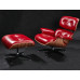 Classic Lounge Chair And Ottoman In Aniline Leather Classic Lounge Chair And Ottoman In Aniline Leather