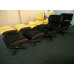 Classic Lounge Chair And Ottoman In Pony Skin Leather