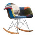 Reproduction Rocker Rocking Chair Padded In Plastic Reproduction Rocker Rocking Chair Padded In Plastic