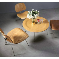 Reproduction LCM Plywood Dining Chair In Ash