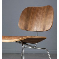 Eames Style LCM Plywood Dining Chair In Rosewood