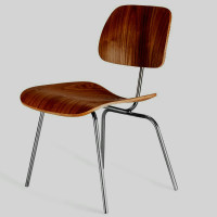 Reproduction DCM Plywood Dining Chair In Rosewood