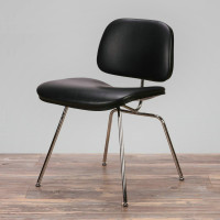 Reproduction DCM Plywood Dining Chair In Real Leather