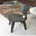 Reproduction LCW Plywood Dining Chair In Black Color Ash