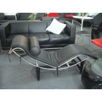 Le Corbusier Style Chaise Lounge Chair Lc4 In Top Grain Leather