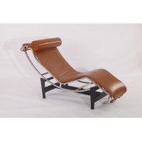 Le Corbusier Style Chaise Lounge Chair Lc4 In Full Italian Leather