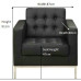 Florence Sofa,One Seat,Armchair, Made In PU Leather