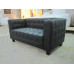 Hoffman Kubus Loveseat,Two Seaters In Real Calf Leather