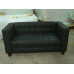 Hoffman Kubus Loveseat,Two Seaters In Real Calf Leather