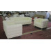 Hoffman Kubus Sofa,Three Seaters In Real Calf Leather